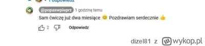 dizel81 - @kurczakos1: Przecież już od dwóch miesięcy ćwiczy sam w domu:)