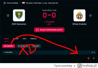 Tymczas0wy - Oho, Wisła Kraków robi wszystko żeby nie awansować do Ekstraklasy XD
#me...