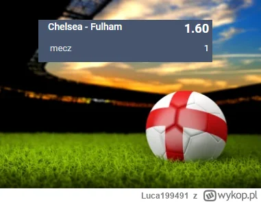 Luca199491 - PROPOZYCJA 03.02.2023 #1
Spotkanie: Chelsea - Fulham
Bukmacher: STS
Typ:...