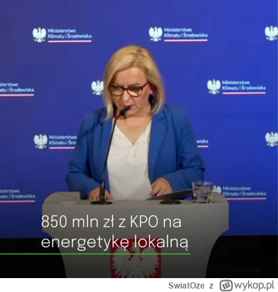 SwiatOze - 💸 850 mln zł z KPO na energetykę lokalną. Samorządy zyskają wsparcie na O...