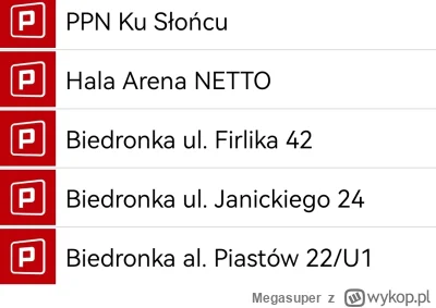 Megasuper - Zawsze w mobilecie można było "wykupować" darmowy parking przy lidlach. I...