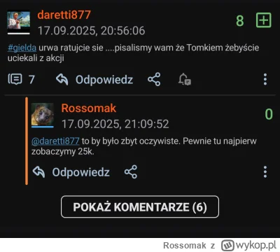 Rossomak - #gielda 
Kto by pomyślał, że będę miał rację. Szkodą, że sam w te słowa ni...