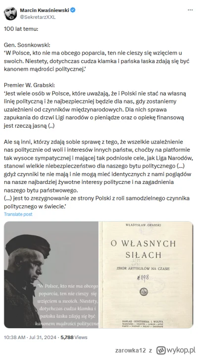 zarowka12 - Sto lat minęło, a nic się nie zmieniło. Myślenie to samo. I tak samo kart...