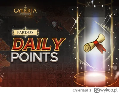 Cyleriapl - Daily Points Event już tu jest! ✨
Odbieraj 2x daily points z dziennej mis...