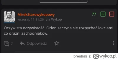 breskali - @MirekStarowykopowy to tak Orlen rozpycha się łokciami?