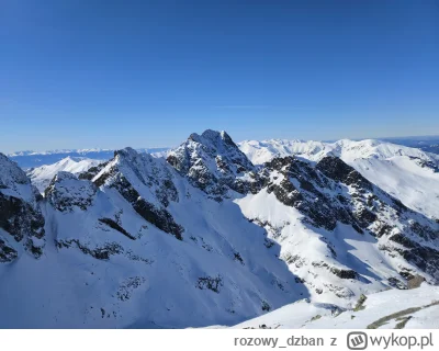 rozowy_dzban - Widok z wczoraj z Zadniego Granatu na Świnicę 
#tatry #gory