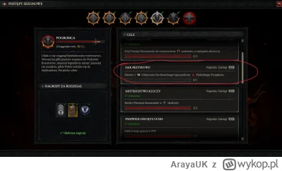 ArayaUK - Gracze dlaczego nie zalicza mi tego sezonowego postępu? Co to za skrzynia, ...