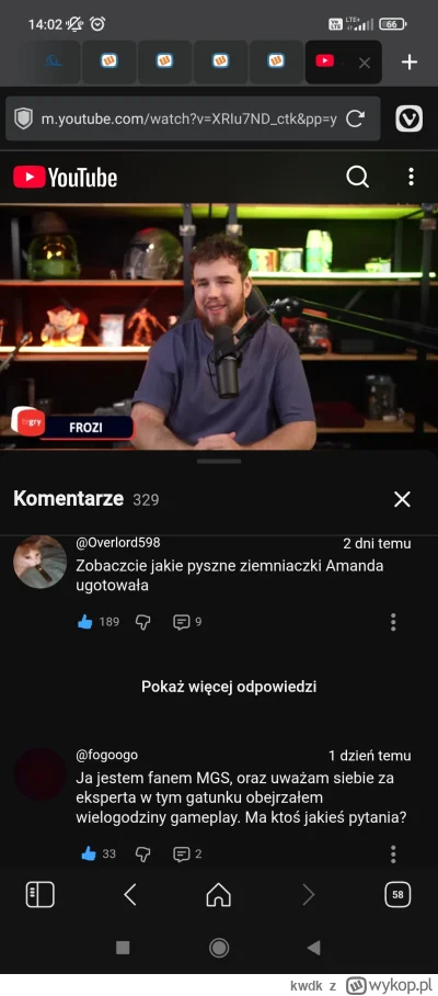 kwdk - #kiszak który z was tam pracuje w TvGry? XD. Kiszak już odpowiedział na ten fi...