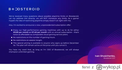 fervi - Jak ktoś chce porzucić GFN, to może alternatywa Boosteroid mu się&nbsp;spodoba

#g...