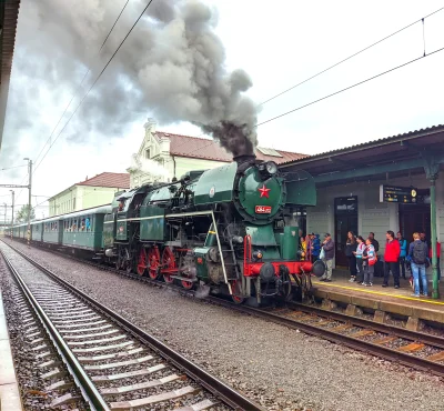 sylwke3100 - Parowóz Škoda 72Lo1 z wagonami jako pociąg specjalny Bohumín - Petrovice...