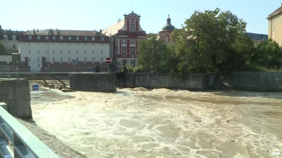 czerwona_krewetka - Wrocław, rzeka porywa pierwsze konary. Oglądając to mam dziwne De...