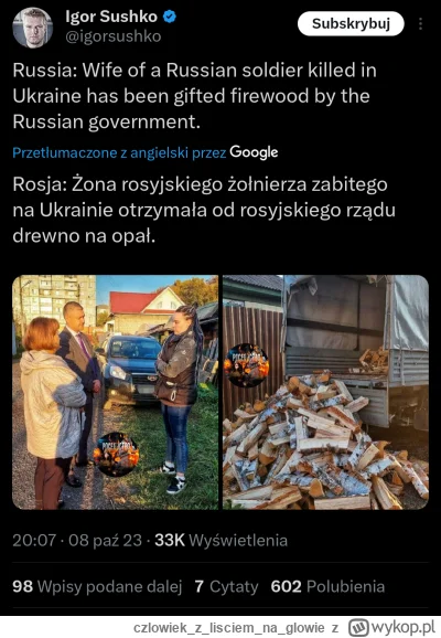 czlowiekzlisciemnaglowie - Grubo xDDD

#rosja #ukraina #wojna