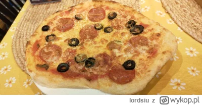 lordsiu - Popełniłem swoją pierwszą #pizza w życiu i wyszło takie 5/10 :/ pizzayolo t...