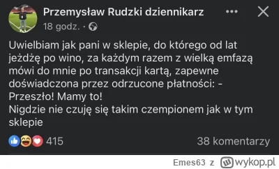 Emes63 - Doprawdy niesamowita historia Przemka Nudzkiego, jak zresztą wszystkie jakie...