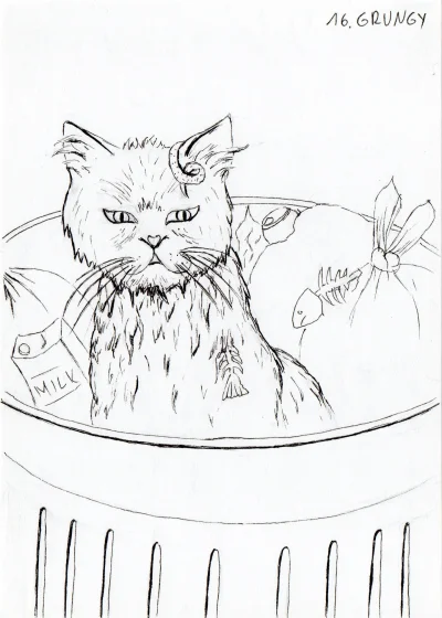 jedennadziesiec - #inktober #rysujzwykopem #zmarnowanypapier