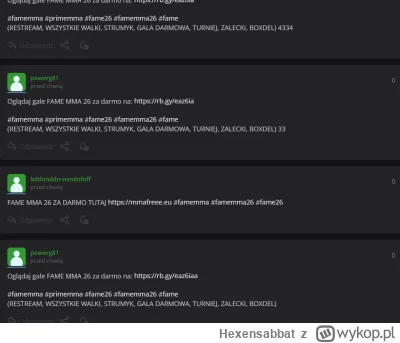 Hexensabbat - #famemma Ale żeby usuwać posty o penisie sprzed 3 lat to moderacja ma c...