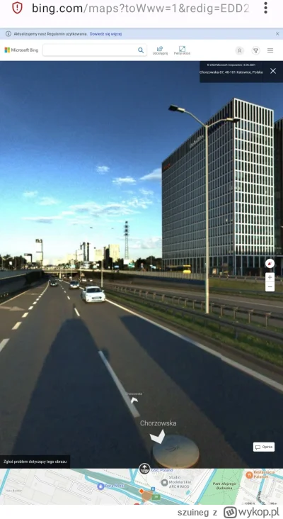 szuineg - właśnie odkryłem że Microsoft ma swoją wersję street view w mapach bing. Je...