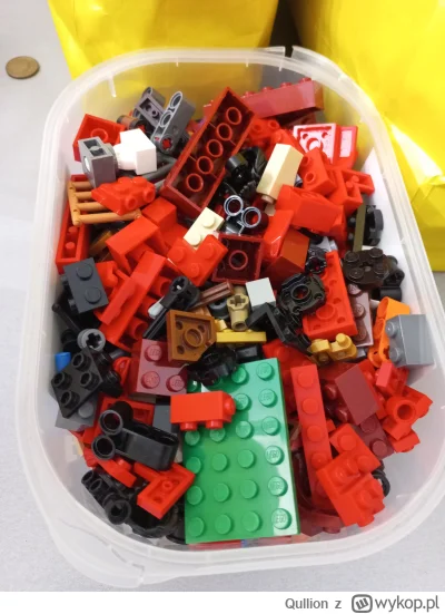 Qullion - @Qullion: całe pudełko klocków w bardzo dobrym stanie, niektóre prawie nowe...