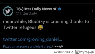 CzystaOdra - Lol. Awaria Twittera powoduje awarię na konkurencyjnych portalach :D
#tw...