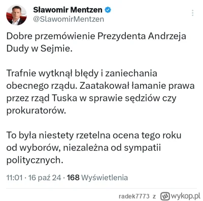 radek7773 - Nie jestem za PiS ale..


#sejm #polityka #bekazpisu #konfederacja
