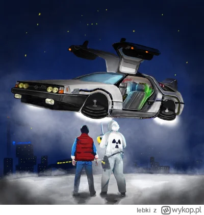 lebki - #lebkirysuje #katowice #digitalpainting Powrót do przyszłości w stylu #motobi...