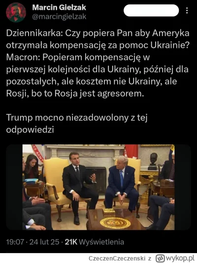 CzeczenCzeczenski - Ogólnie ładnie Makaron u Trumpa orał, a mina Pomarańczowego bardz...