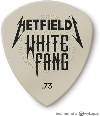 hotshops_pl - Kostki do gitary Dunlop Hetfields White Fang 1.0 PH122P - paczka 24 szt...