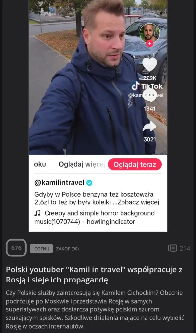 Wloczypsuj - Tak, chłop jest agentem, bo pojechał tam na miejsce i okazało się, że ni...