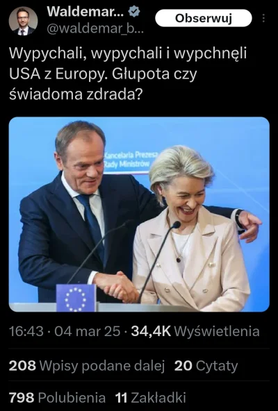 Ivan_Sekal - #polityka 
Trump za wszelką cenę chce pozostać w Europie ale niestety vo...