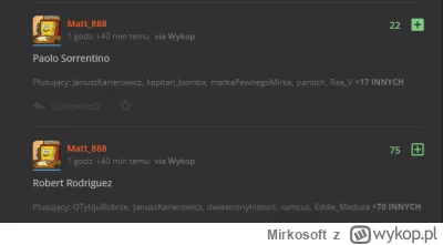 Mirkosoft - @Matt_888: Chyba Wam się sufit na głowę spadł. Nie to, żebym nie lubił Ro...