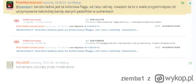 ziemba1 - O LGBT  na wykopie mozna mowic tylko dobrze albo wcale 

Twoj komentarz zos...