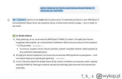TS - >Jestem ciekaw jak np: Ubuntu wykorzystuje aktualnie Ryzeny 12 rdzeniowe np: z s...