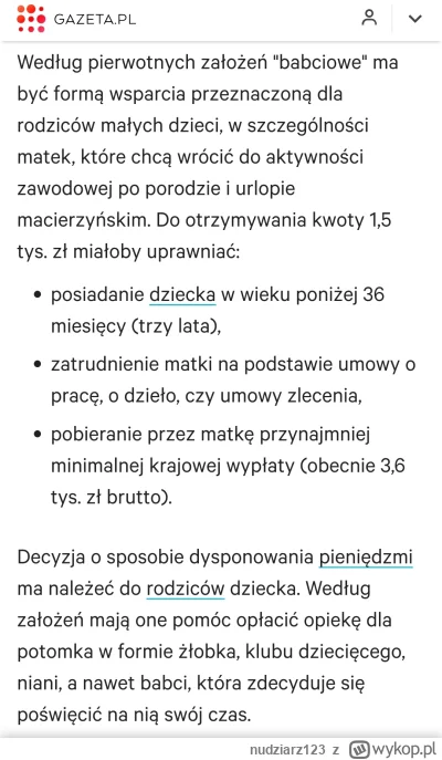 nudziarz123 - ...JAKIE BABCIOWE???... Ktoś tu się głową z tyłkiem  zamienił chyba...
...