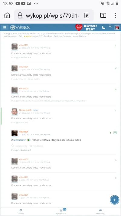 CzikaKiri - @elita1001: Soboty Ci nie służą, masz złą historię na Wypok, soboty Ci ni...