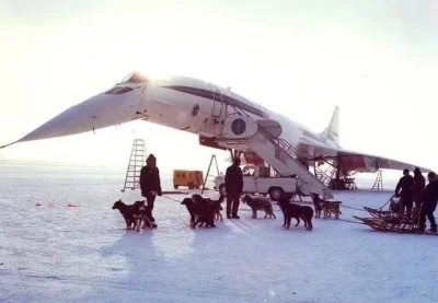 G00LA5H - Winter 1974. Fairbanks, Alaska. The Concord came for cold weather operation...