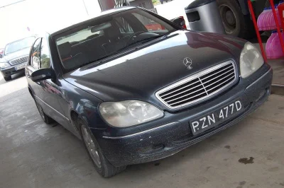 Wojtasz2005 - #czarneblachy Mercedes W220 :D