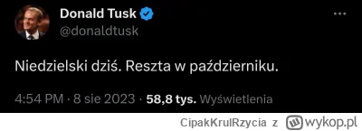 CipakKrulRzycia - #tusk #wybory #polityka #polska #bekazpisu