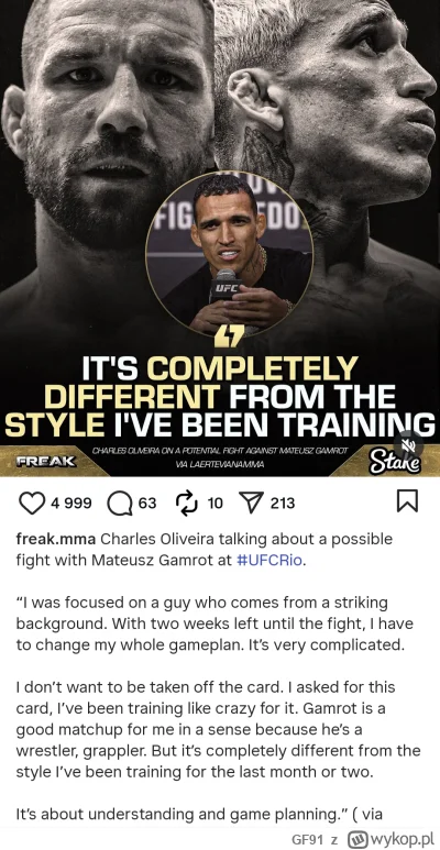 GF91 - #ufc czyli jak ktoś nie chce wziąć walki z dwutygodniowym wyprzedzeniem to zwy...