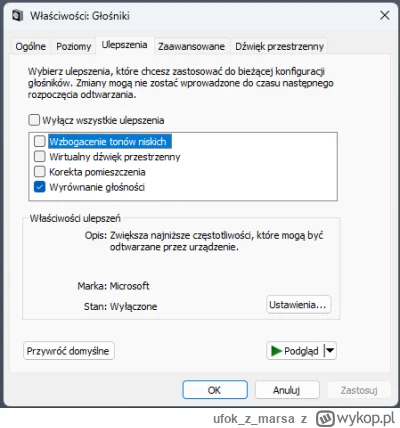ufokzmarsa - @7502-6038: PC ma to wbudowane. Wyrównanie głośności się to nazywa: