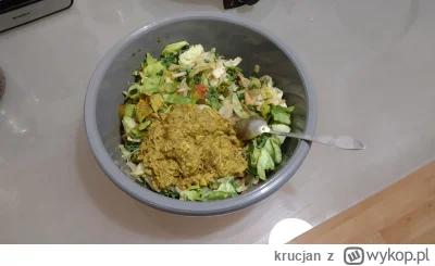 krucjan - Wczorajszy posiłek:
Szarpane uda kurczaka, warzywa.
#jedzenie #jedzzkrucjan...