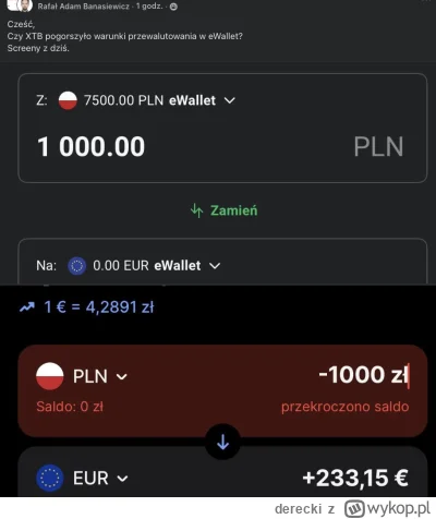 derecki - #gielda #xtb cichaczem zmienili spready na przewalutowaniu 

Cytat z grupki...