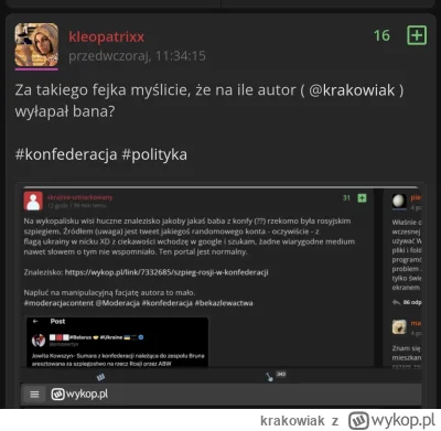 krakowiak - To wszystko z szczególnymi pozdrowieniami do @kleopatrixx 

https://wykop...