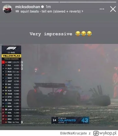 BiletNaKrucjate - #f1 XDDDD