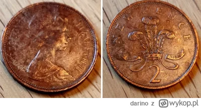 darino - 2 new pence 1975r
„Ich Dien“
#numizmatyka #monety