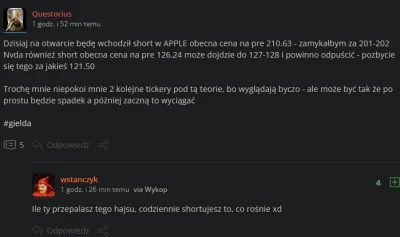 Questorius - Wszedłem w Nvidia shotr przy 127 jak pojawiło się 128 to już hehe shortu...