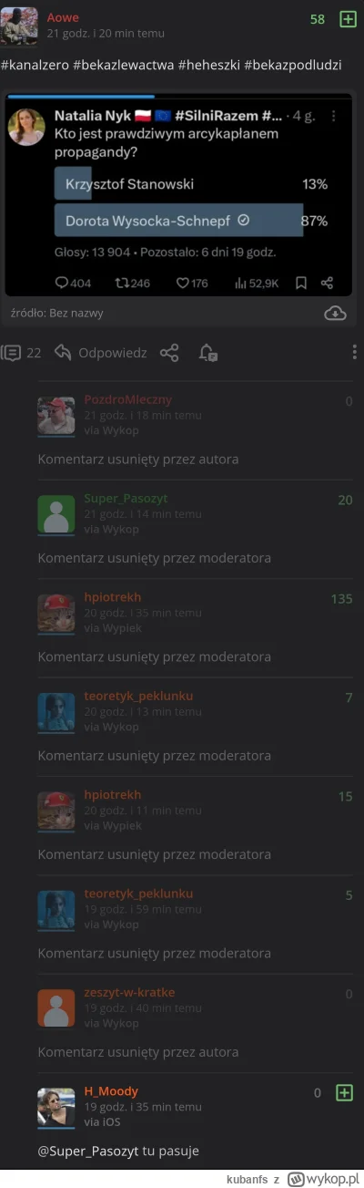 kubanfs - #polityka człowiek by coś napisał jaki jest krzysio ale nakaz z góry od bat...