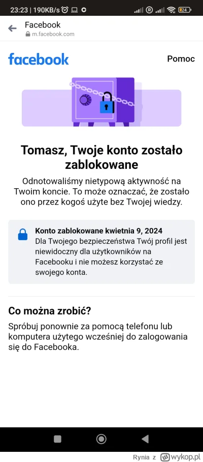 Rynia - Czy Konto jest jeszcze do odzyskania? Miał tak ktoś? Nic od kilku lat nie wrz...