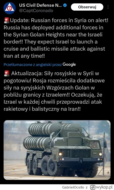 GabrielOcello - #iran #wojna #izrael #rosja