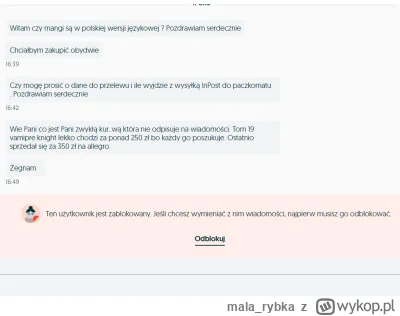 mala_rybka - Jak śmiesz śmieć nie odpisywać przez 10 minut ty #!$%@? xDDD 

#olx #bek...