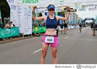 Mokotowski - Koleżanka z firmy ukończyła półmaraton "Signify Piła". Gratuluję (｡◕‿‿◕｡...